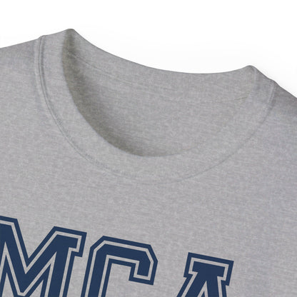 MCA Blue and White T-Shirt (100% Cotton)