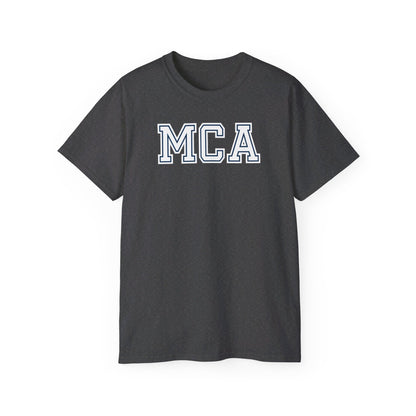 MCA Blue and White T-Shirt (100% Cotton)