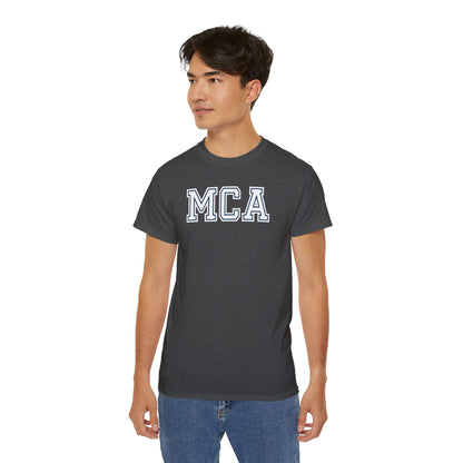 MCA Blue and White T-Shirt (100% Cotton)