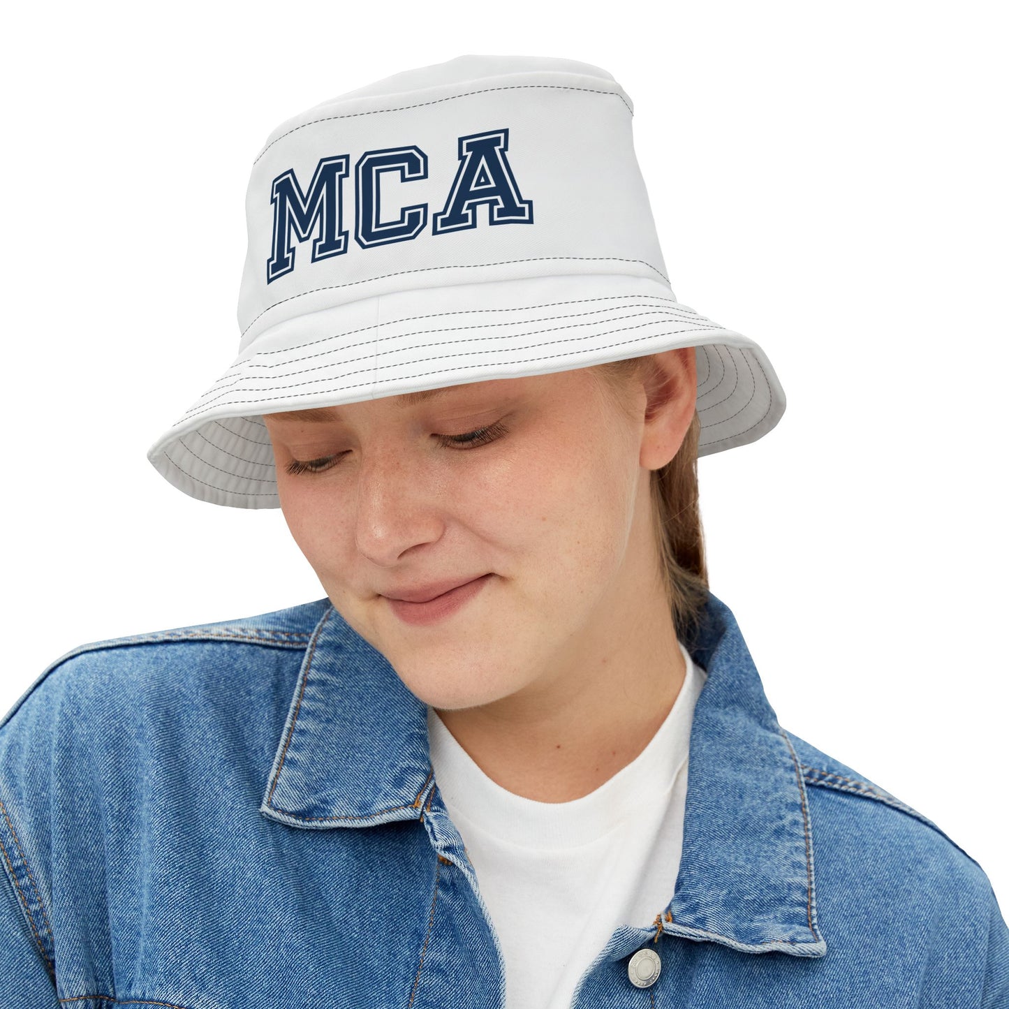 Blue and White MCA Bucket Hat