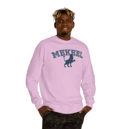 Curved Text With Lion Crewneck