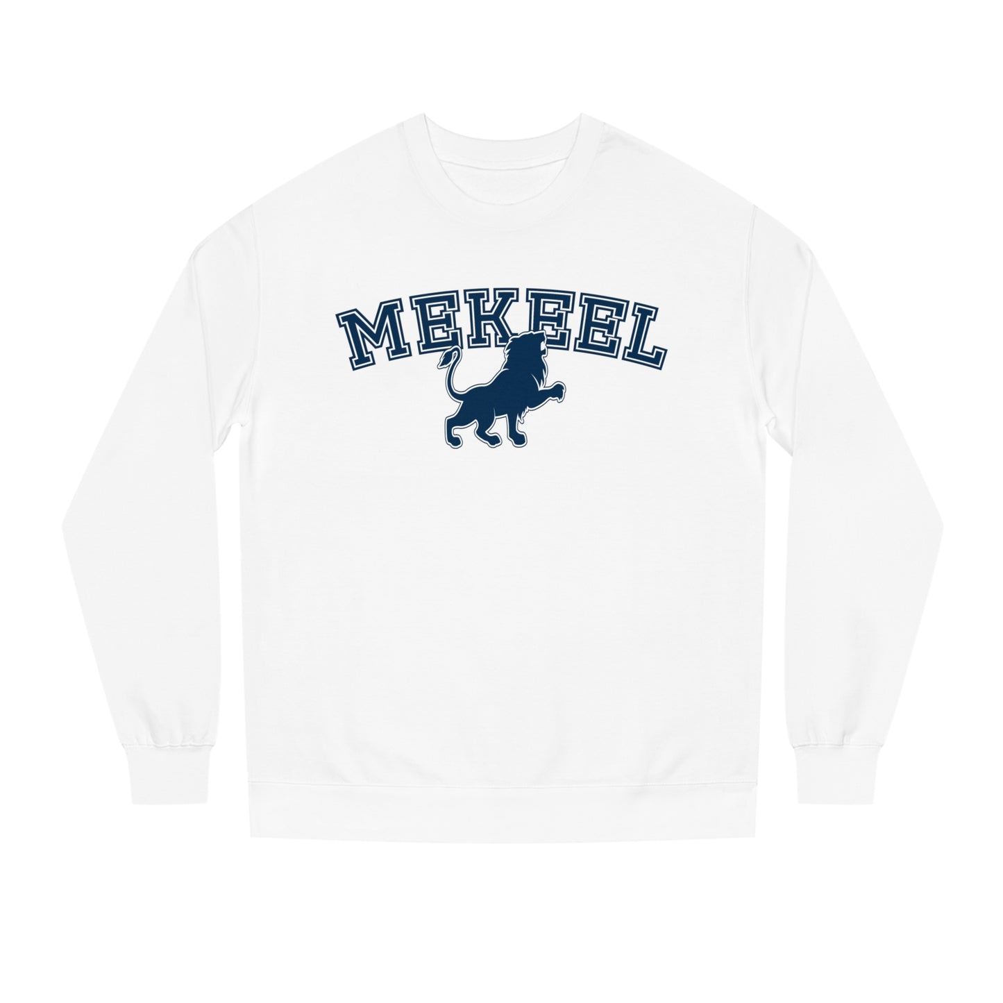 Curved Text With Lion Crewneck