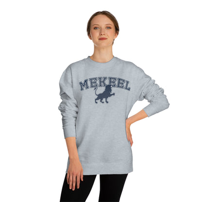 Curved Text With Lion Crewneck