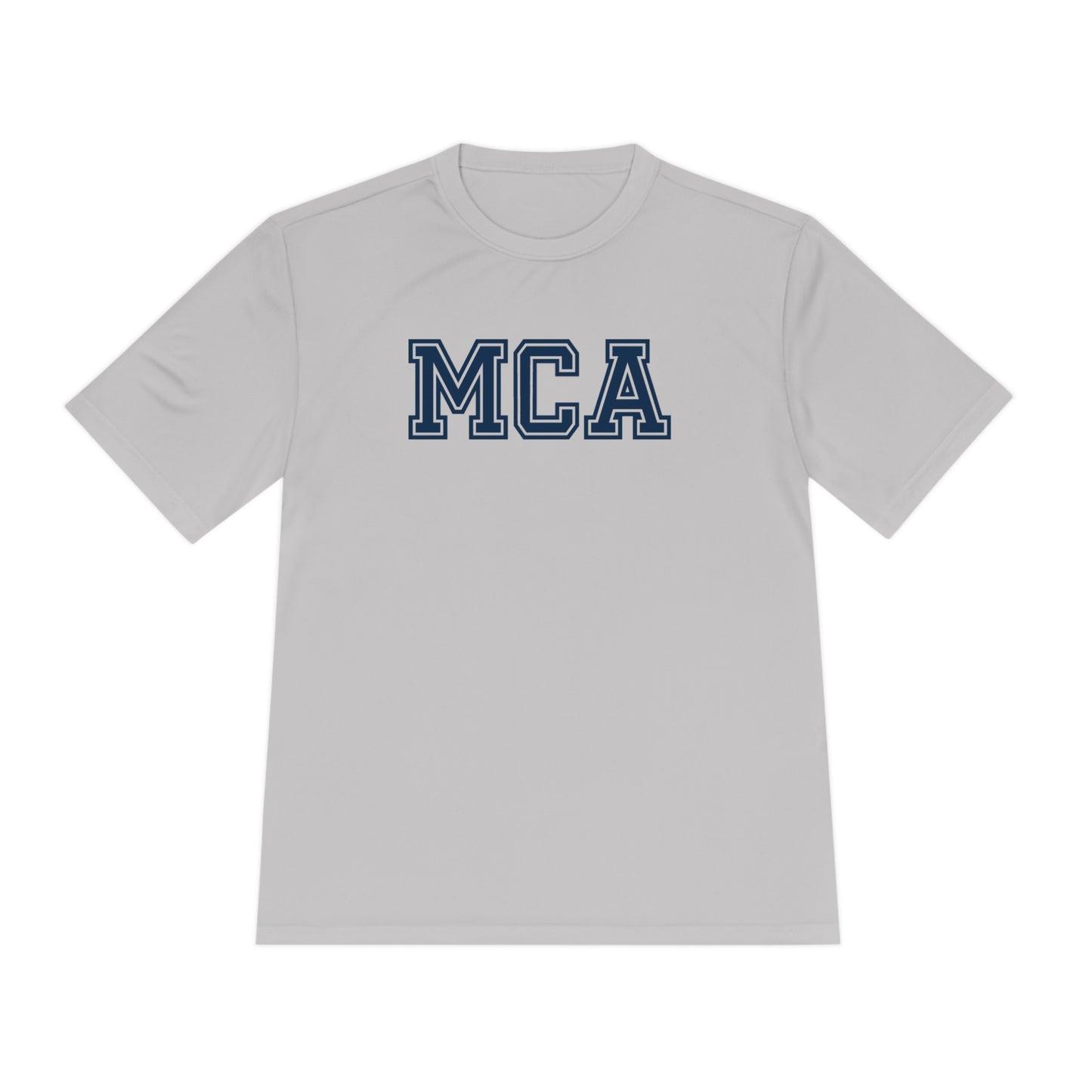 Blue and White MCA T-Shirt (100% Polyester)