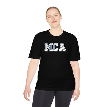 Blue and White MCA T-Shirt (100% Polyester)