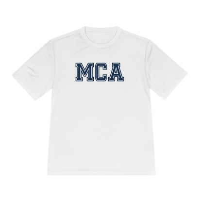 Blue and White MCA T-Shirt (100% Polyester)