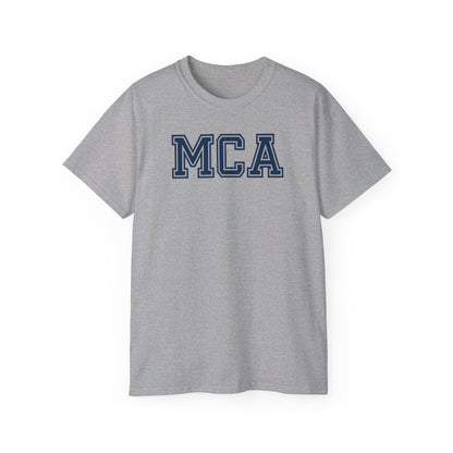 MCA Blue and White T-Shirt (100% Cotton)